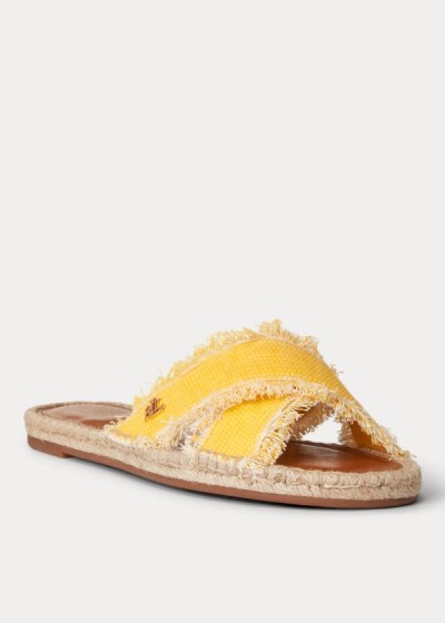 Sandalias Ralph Lauren Mujer Amarillos - Marni Canvas - TSGMH4721